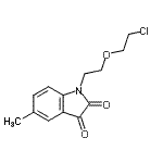 CAS#: 416899-96-2， 1-[2-(2-Chloroethoxy)Ethyl]-5-Methyl-1H-Indole-2,3-Dione