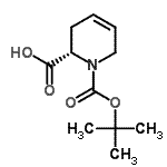 结构式 CAS# 417726-36-4, (2S)-1-{[(2-甲基-2-丙基)氧基]羰基}-1,2,3,6-四氢-2-吡啶羧酸