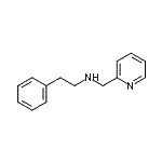 structure of CAS# 418776-49-5, 2-Phenyl-N-(2-Pyridinylmethyl)Ethanamine;(2-phenylethyl)(2-pyridinylmethyl)amine;(2-phenylethyl)(2-pyridylmethyl)amine;(2-phenylethyl)(pyridin-2-ylmethyl)amine