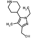 CAS#: 419571-89-4， [1-Ethyl-4-Methyl-5-(4-Piperidinyl)-1H-Pyrazol-3-Yl]Methanol