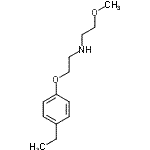 CAS#: 420100-40-9， 2-(4-Ethylphenoxy)-N-(2-Methoxyethyl)Ethanamine
