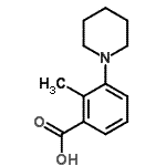 CAS#: 4205-06-5， 2-Methyl-3-(1-Piperidinyl)Benzoic Acid