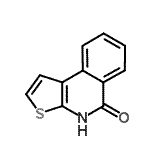 structure of CAS# 420849-22-5, Thieno[2,3-c]Isoquinolin-5(4H)-One;Thieno[2,3-c]isoquinolin-5-one;TIQ-A;T2825_SIGMA