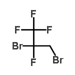 结构式 CAS# 421-92-1, 2,3-二溴-1,1,1,2-四氟丙烷