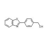 structure of CAS# 421553-38-0, [4-(1,3-Benzoxazol-2-Yl)Phenyl]Methanol;(4-Benzooxazol-2-yl-phenyl)-methanol;4-(Benzoxazol-2-yl)benzyl alcohol