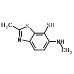 CAS#: 42222-47-9， 2-Methyl-6-(Methylamino)-1,3-Benzothiazole-7-Thiol