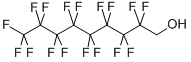 structure of CAS# 423-56-3, 1H,1H-Perfluoro-1-Nonanol;1H,1H-Perfluoro-1-Nonanol,98%;1H,1H-Perfluorononan-1-Ol 98%;Heptadecafluorooctylmethanol