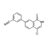 CAS#: 423158-52-5， 3-(4-Chloro-1-Oxo-1,2-Dihydro-7-Isoquinolinyl)Benzonitrile