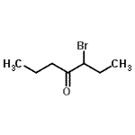 structure of CAS# 42330-10-9, 3-Bromo-4-Heptanone