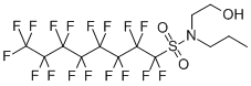 CAS#: 4236-15-1， N-(2-Hydroxyethyl)-N-Propyl-1,1,2,2,3,3,4,4,5,5,6,6,7,7,8,8,8-Heptadecafluorooctanesulfonamide