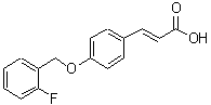 CAS#: 423754-20-5， (2E)-3-{4-[(2-Fluorobenzyl)Oxy]Phenyl}Acrylic Acid