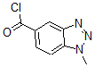 结构式 CAS# 423768-38-1, 1-甲基-1H-苯并三唑-5-甲酰氯