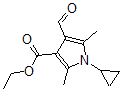 structure of CAS# 423768-53-0, 1-Cyclopropyl-4-Formyl-2,5-Dimethyl-1H-Pyrrole-3-Carboxylic acid Ethyl Ester;ETHYL 1-CYCLOPROPYL-4-FORMYL-2,5-DIMETHYL-1H-PYRROLE-3-CARBOXYLATE