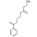 结构式 CAS# 4248-25-3, 乙基6-氧代-6-苯基己烷酸酯