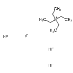 结构式 CAS# 42539-97-9, N,N,N-三乙基乙铵氟化物氢氟酸盐(1:1:3)