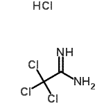 structure of CAS# 42563-97-3, (1Z)-2,2,2-Trichloroethanimidamide Hydrochloride (1:1);2,2,2-trichloroacetimidamide hydrochloride,;2,2,2-trichloroethanimidamide hydrochloride;Trichloroacetamidine hydrochloride