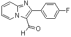 structure of CAS# 425658-37-3, 2-(4-Fluorophenyl)Imidazo[1,2-a]Pyridine-3-Carbaldehyde;2-(4-fluo<wbr>rophenyl)<wbr>-4-hydroi<wbr>midazo[1,<wbr>2-a]pyrid<wbr>ine-3-car<wbr>baldehyde;2-(4-Fluoro-phenyl)-imidazo[1,2-a]pyridine-3-;2-(4-Fluorophenyl)-imidazo[1,2-a]pyridine-3-carbaldehyde