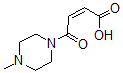 结构式 CAS# 42574-70-9, (Z)-4-(4-甲基-1-哌嗪基)-4-氧代-2-丁烯酸