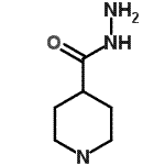 structure of CAS# 42596-58-7, 4-Piperidinecarbohydrazide;4-Piperidinecarbohydrazide #;MFCD01245724;Piperid CON2