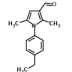 structure of CAS# 426216-56-0, 1-(4-Ethylphenyl)-2,5-Dimethyl-1H-Pyrrole-3-Carbaldehyde;1-(4-Ethylphenyl)-2,5-dimethyl-1H-pyrrole-;1-(4-ethylphenyl)-2,5-dimethyl-1H-pyrrole-3-; carbaldehyde;1-(4-ethylphenyl)-2,5-dimethylpyrrole-3-carbaldehyde