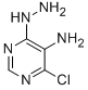 structure of CAS# 42786-59-4, 4-Chloro-6-Hydrazino-Pyrimidin-5-Ylamine;4-Chloro-6-Hydrazino-Pyrimidin-5-Amine;4-Chloro-6-Hydrazino-5-Pyrimidinamine;(4-Chloro-6-Hydrazino-Pyrimidin-5-Yl)Amine