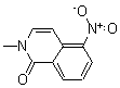 structure of CAS# 42792-96-1, 2-Methyl-5-Nitro-1(2H)-Isoquinolinone;2-Methyl-5-Nitro-Isoquinolin-1-One;2-Methyl-5-Nitro-1-Isoquinolinone;2-Methyl-5-Nitro-Isocarbostyril