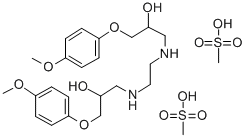 CAS 登录号：42794-63-8， N,N'-二(3-(4-甲氧基苯氧基)-2-羟基丙基)乙二胺二甲烷磺酸盐