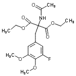CAS#: 42877-14-5， Diethyl Acetamido(3-Fluoro-4,5-Dimethoxybenzyl)Malonate