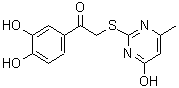 CAS#: 429649-34-3， 1-(3,4-Dihydroxyphenyl)-2-[(4-Hydroxy-6-Methyl-2-Pyrimidinyl)Sulfanyl]Ethanone
