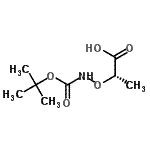 CAS#: 42989-92-4， (2S)-2-[({[(2-Methyl-2-Propanyl)Oxy]Carbonyl}Amino)Oxy]Propanoic Acid