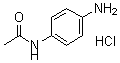 结构式 CAS# 43036-07-3, N-(4-氨基苯基)-乙酰胺盐酸盐