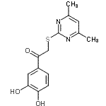 CAS 登录号：430447-82-8， 1-(3,4-二羟基苯基)-2-[(4,6-二甲基-2-嘧啶基)硫基]乙酮