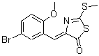 CAS#: 430459-57-7， (4Z)-4-(5-Bromo-2-Methoxybenzylidene)-2-(Methylsulfanyl)-1,3-Thiazol-5(4H)-One