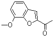 structure of CAS# 43071-52-9, 1-(7-Methoxy-2-Benzofuranyl)-Ethanone;1-(7-Methoxybenzofuran-2-Yl)Ethanone;1-(7-Methoxy-2-Benzofuranyl)Ethanone;Brn 0156263