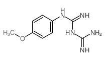 结构式 CAS# 43191-41-9, 1-(二氨基亚甲基)-2-(4-甲氧基苯基)胍