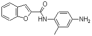 结构式 CAS# 433252-24-5, N-(4-氨基-2-甲基苯基)-2-苯并呋喃甲酰胺