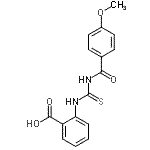 CAS#: 433696-12-9， 2-{[(4-Methoxybenzoyl)Carbamothioyl]Amino}Benzoic Acid