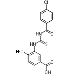 CAS#: 433698-94-3， 3-{[(4-Chlorobenzoyl)Carbamothioyl]Amino}-4-Methylbenzoic Acid