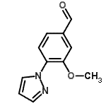 CAS#: 433920-87-7， 3-Methoxy-4-(1H-Pyrazol-1-Yl)Benzaldehyde