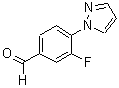 CAS 登录号：433920-88-8， 3-氟-4-(1H-吡唑-1-基)-苯甲醛