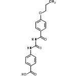 CAS 登录号：434308-61-9， 4-{[(4-丙氧基苯甲酰基)硫代氨基甲酰]氨基}苯甲酸