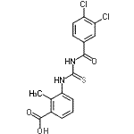 CAS#: 434312-63-7， 3-{[(3,4-Dichlorobenzoyl)Carbamothioyl]Amino}-2-Methylbenzoic Acid