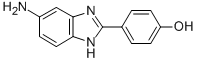 structure of CAS# 435341-99-4, 4-(5-Amino-1H-Benzoimidazol-2-Yl)-Phenol;4-(5-Amino-1,3-Dihydrobenzimidazol-2-Ylidene)-1-Cyclohexa-2,5-Dienone;Oprea1_431011;Oprea1_358548