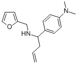 structure of CAS# 435342-01-1, (4-(1-[(Furan-2-Ylmethyl)-Amino]-But-3-Enyl)-Phenyl)-Dimethyl-Amine;[(1R)-1-(4-Dimethylaminophenyl)But-3-Enyl]-(2-Furylmethyl)Ammonium;Zinc00250570