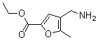 结构式 CAS# 435342-15-7, 4-(氨基甲基)-5-甲基-2-呋喃羧酸乙酯