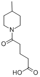 structure of CAS# 436087-10-4, 5-(4-Methyl-Piperidin-1-Yl)-5-Oxo-Pentanoic Acid;5-(4-Methyl-1-Piperidyl)-5-Oxo-Pentanoate;5-(4-Methyl-1-Piperidinyl)-5-Oxopentanoate;5-Keto-5-(4-Methyl-1-Piperidyl)Valerate