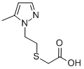 structure of CAS# 436088-32-3, [2-(5-Methyl-Pyrazol-1-Yl)-Ethylsulfanyl]-Acetic Acid;2-[2-(5-Methyl-1-Pyrazolyl)Ethylthio]Acetate;2-[2-(5-Methylpyrazol-1-Yl)Ethylthio]Acetate;2-[2-(5-Methylpyrazol-1-Yl)Ethylsulfanyl]Ethanoate