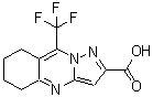 structure of CAS# 436088-43-6, 9-Trifluoromethyl-5,6,7,8-Tetrahydro-Pyrazolo-[5,1-b]Quinazoline-2-Carboxylic Acid;Zinc00376929