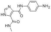 structure of CAS# 436088-53-8, 1H-Imidazole-4,5-Dicarboxylic Acid 4-[(4-Amino-Phenyl)-Amide] 5-Methylamide;Oprea1_103361;Zinc00367528;St5009939