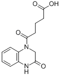 structure of CAS# 436088-60-7, 5-Oxo-5-(3-Oxo-3,4-Dihydro-2 H-Quinoxalin-1-Yl)-Pentanoic Acid;5-Keto-5-(3-Keto-2,4-Dihydroquinoxalin-1-Yl)Valerate;Zinc04298347
